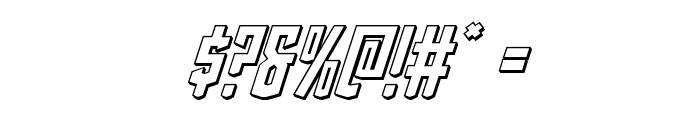 Viceroy of Deacons 3D Italic Font OTHER CHARS