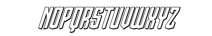 Viceroy of Deacons 3D Italic Font LOWERCASE