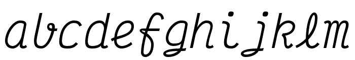 Victor Mono Italic Font LOWERCASE