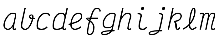 Victor Mono Light Italic Font LOWERCASE