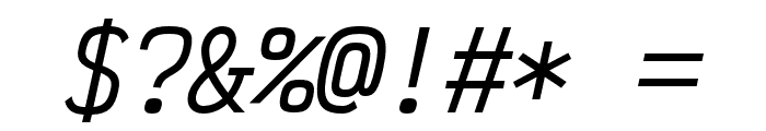 Victor Mono Medium Italic Font OTHER CHARS