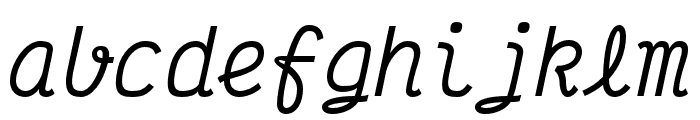 Victor Mono Medium Italic Font LOWERCASE