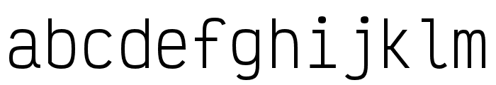 Victor Mono Regular Font LOWERCASE