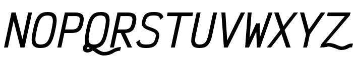Victor Mono SemiBold Italic Font UPPERCASE