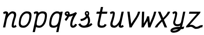 Victor Mono SemiBold Italic Font LOWERCASE