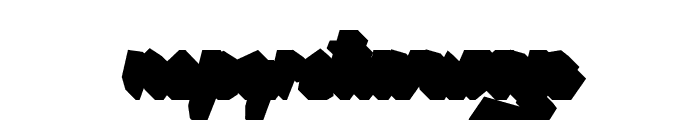 Victories Extrude Font LOWERCASE