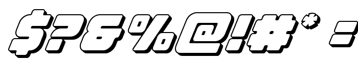 Victory Comics 3D Italic Font OTHER CHARS