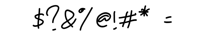 Victorya Handwriting Font OTHER CHARS