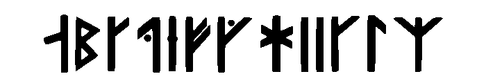 Viking Language Regular Font UPPERCASE