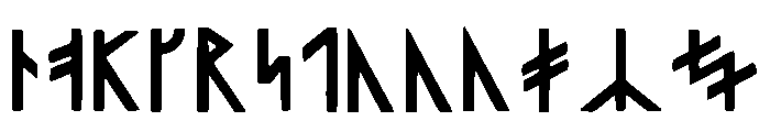 Viking Language Regular Font UPPERCASE