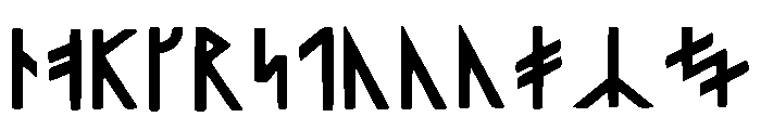 Viking Language Regular Font LOWERCASE