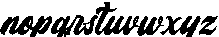 Vintage Brands Font LOWERCASE