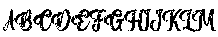 Vintage Brush Font UPPERCASE