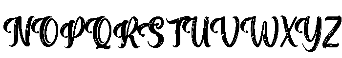 Vintage Brush Font UPPERCASE