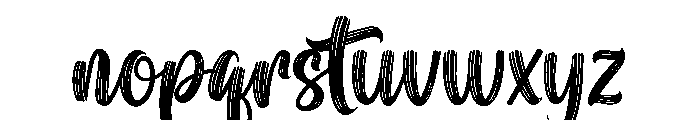 Vintage Brush Font LOWERCASE
