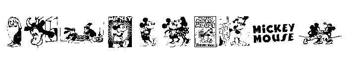 Vintage Classics Disney Font OTHER CHARS