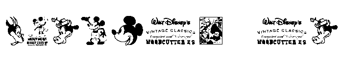 Vintage Classics Disney Font OTHER CHARS