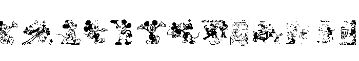 Vintage Classics Disney Font LOWERCASE