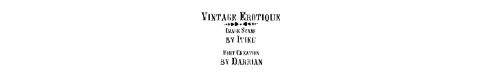 Vintage Erotique Font OTHER CHARS