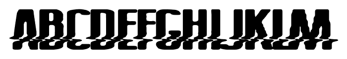 Vintage Glitch Font UPPERCASE