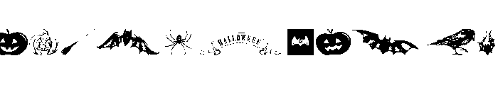 Vintage Halloween Font UPPERCASE