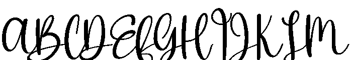 Vintage Handmade Font UPPERCASE