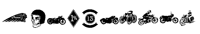 Vintage Motorcycle Club Font OTHER CHARS