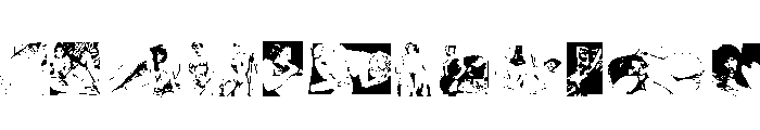 Vintage P**n Font UPPERCASE