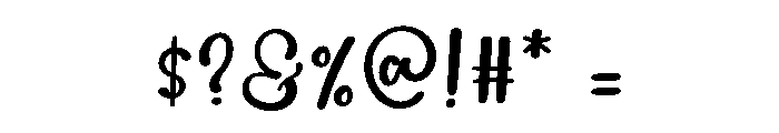 Vintage Rainbow Font OTHER CHARS