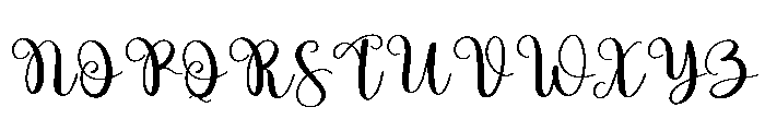 Vintage Signature Font UPPERCASE