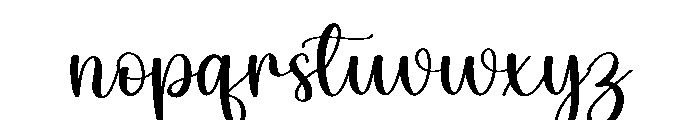 Vintage Signature Font LOWERCASE