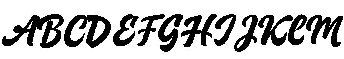 Vintage Stroke Font UPPERCASE
