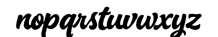 Vintage Stroke Font LOWERCASE
