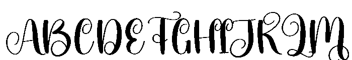 Violet Font UPPERCASE