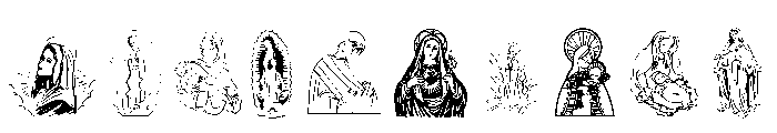 Virgin Mary Font OTHER CHARS