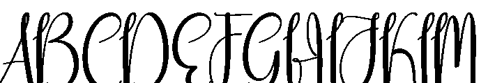 Virtually Font UPPERCASE