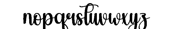 Virtually Font LOWERCASE