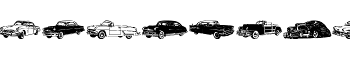 vintage auto cars tfb Font UPPERCASE