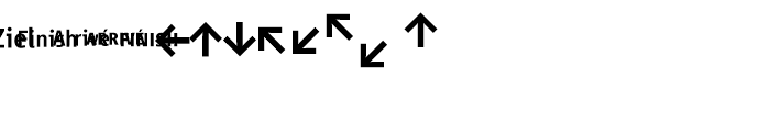 Vialog Signs Direction Two Font LOWERCASE