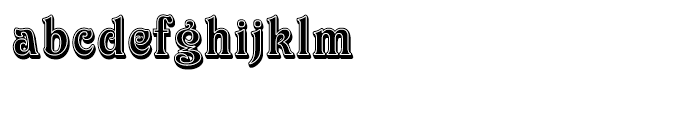 Victorian Inline Shaded Font LOWERCASE