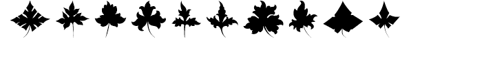 Victorian Leaf Ornaments Font OTHER CHARS