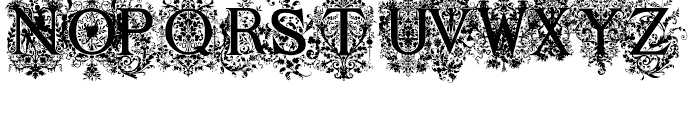 Victorian Ornamental Capitals Font UPPERCASE