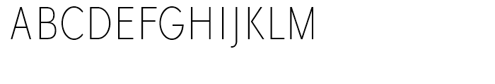 Vikive Condensed Thin Font UPPERCASE
