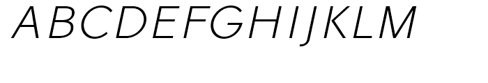 Vikive Light Italic Font UPPERCASE