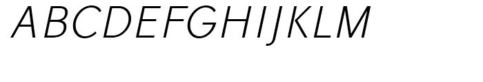 Vikive Semicondensed Light Italic Font UPPERCASE