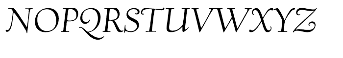 Village Italic Titling Font UPPERCASE