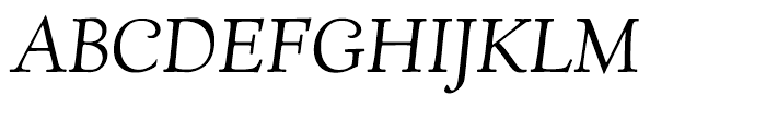 Village Italic Font UPPERCASE