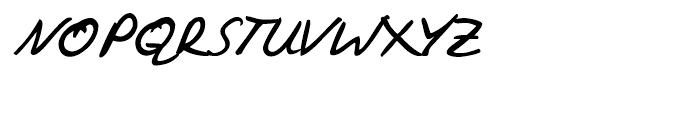 Vincent Handwriting Regular Font UPPERCASE