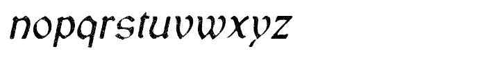 Vinque Antique Light Italic Font LOWERCASE