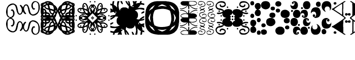 Vitrines Pattern Font UPPERCASE